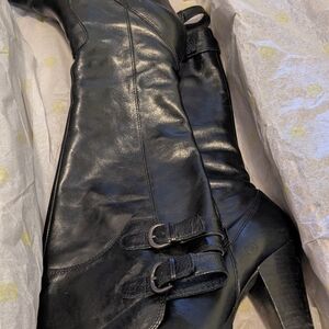 Born Collette Women's Black Leather Boots